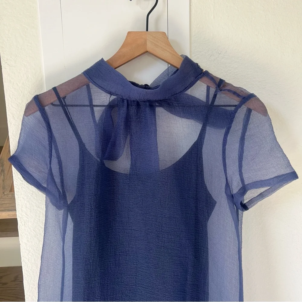 Staud Calluna Maxi Dress in Navy - Picture 6 of 11